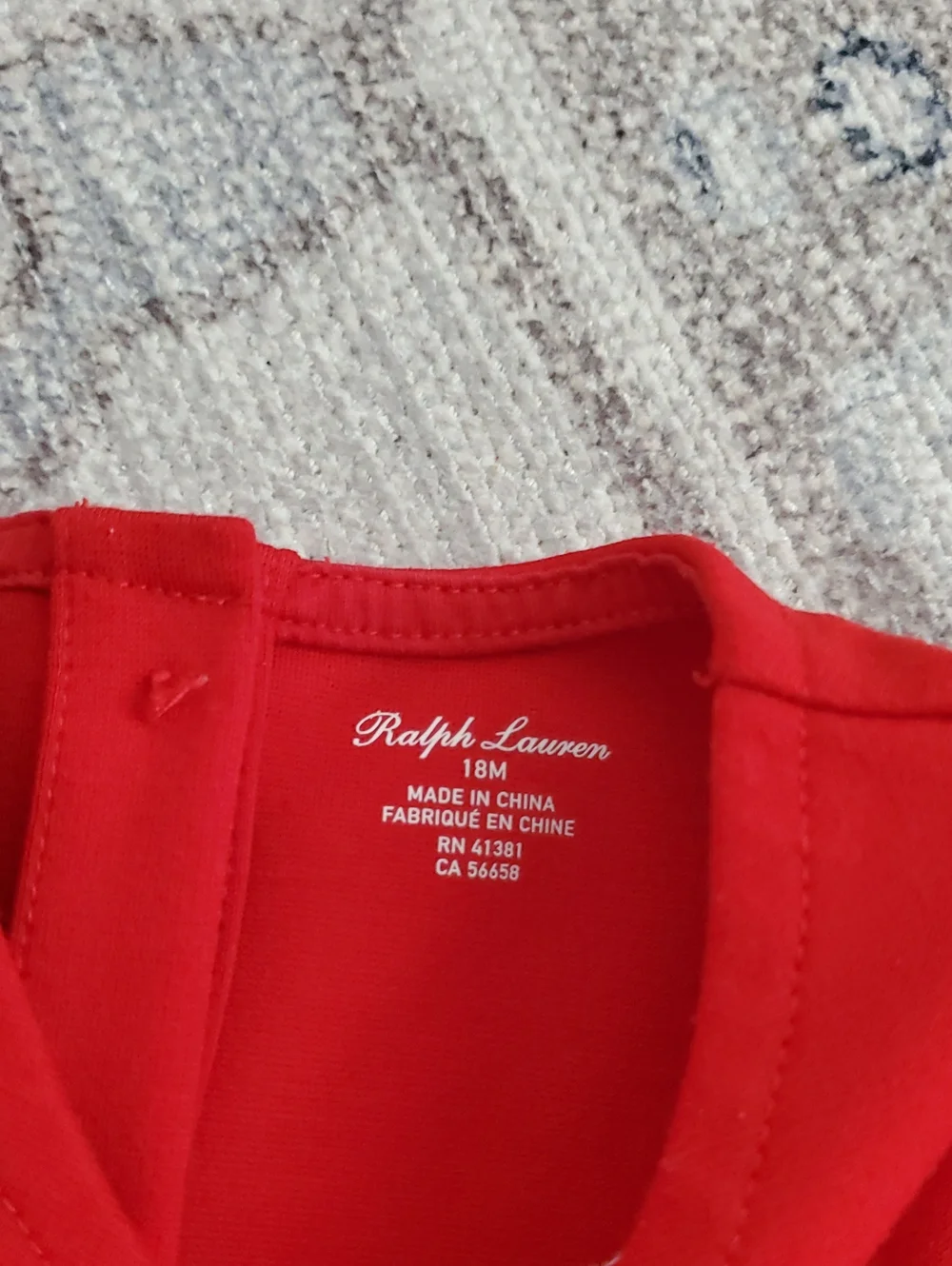 SOLD Ralph Lauren Baby Girls Red Short Sleeve Skater Dress Sz18m